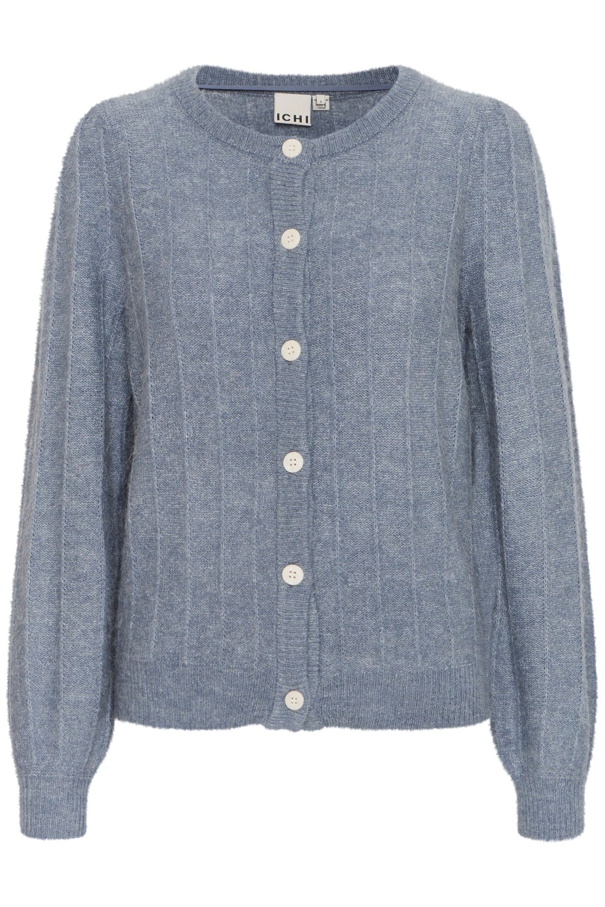 Ichi Kamara Cardigan Blue Mirage - Strikk & cardigans - JK-Shop