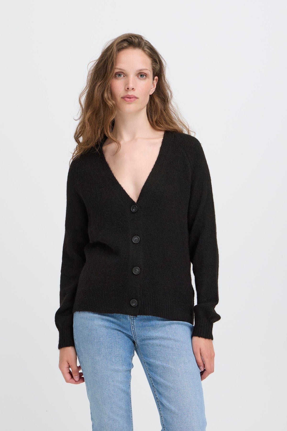 Ichi Kamara V-hals Cardigan - Strikk & cardigans - JK-Shop