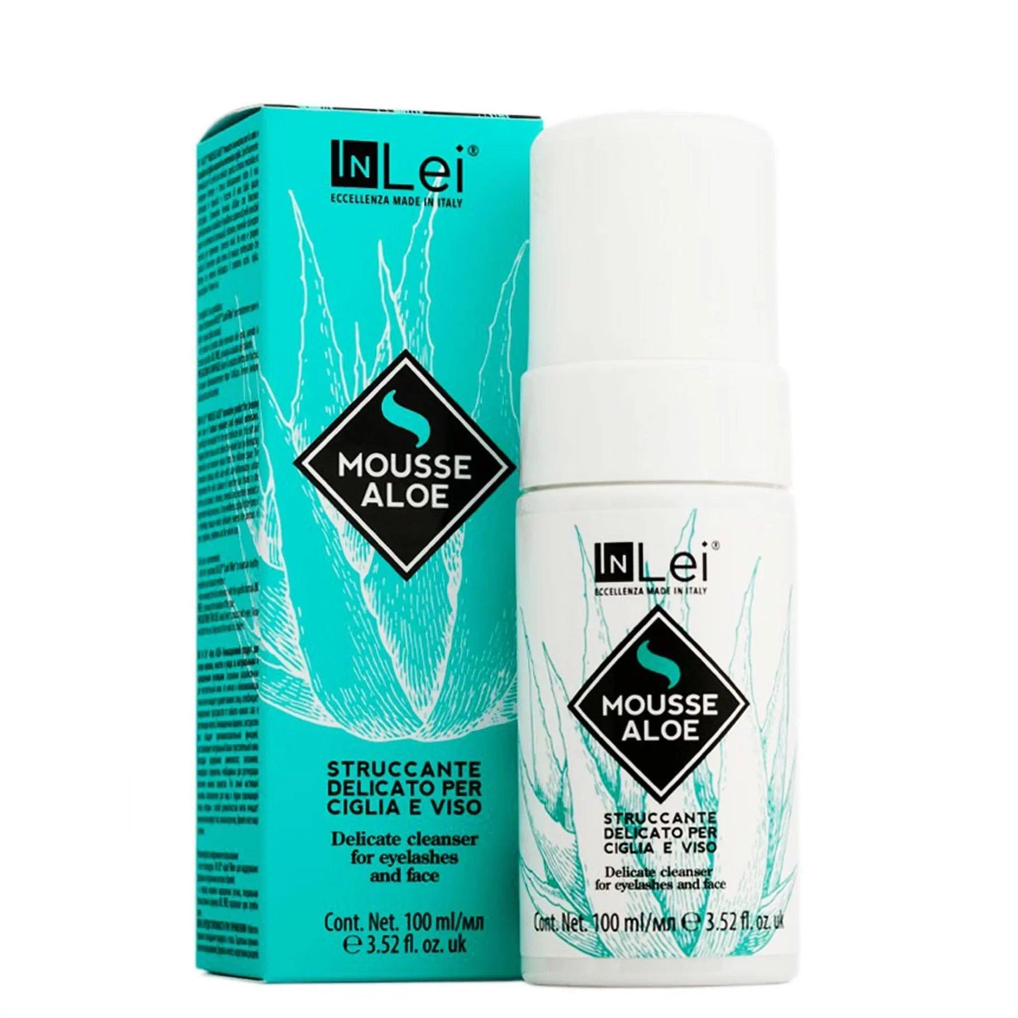 InLei Mousse Aloe Skumrens-Bryn- og vippefarge-JKSHOP
