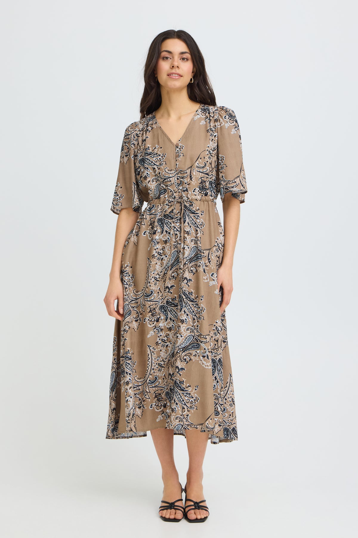 Fransa Laya DR 1 Dress DARA MOUNTAIN T. AND BLUE