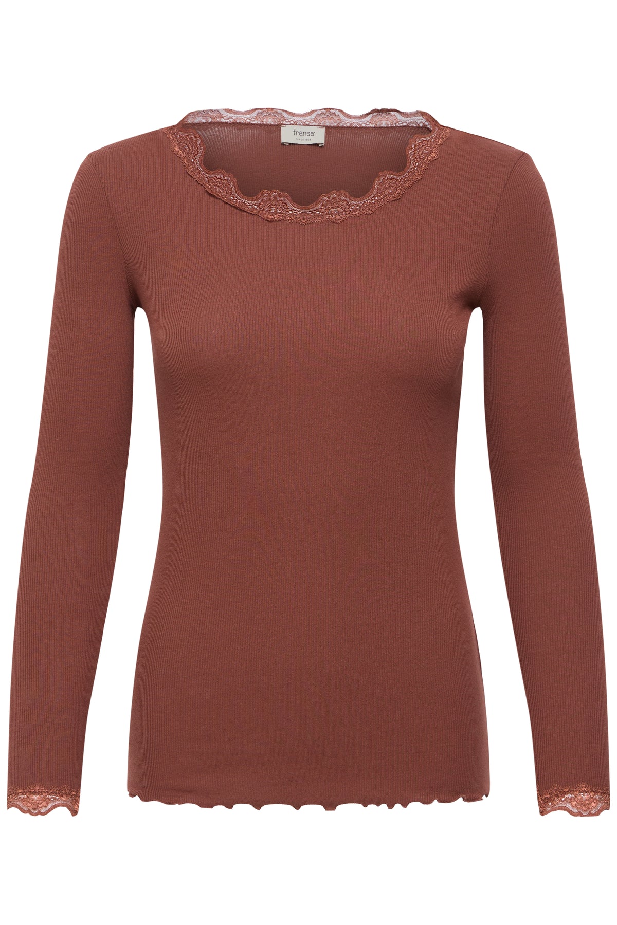 Fransa Hizamond 2 T-Shirt Rum Raisin