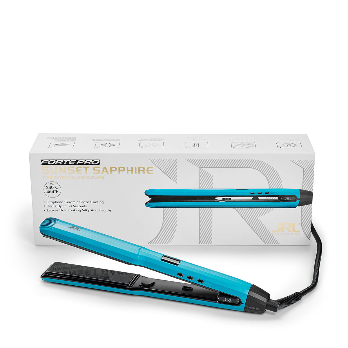 JRL Forte Pro Straightening And Curling Iron Midnight Shine - Rettetang - JK-Shop