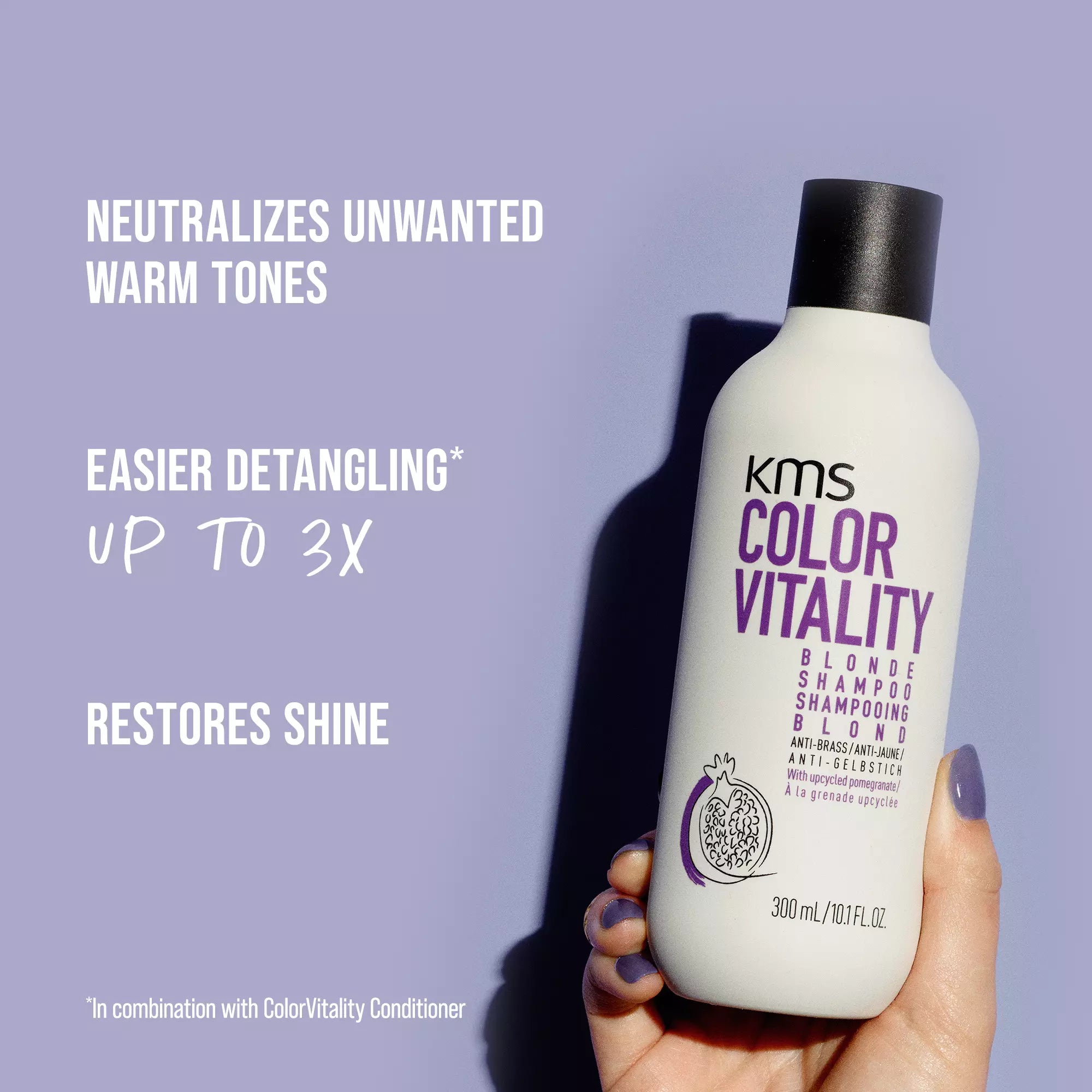 KMS, COLORVITALITY Blonde Shampoo 300 ml - Sjampo - JK-Shop