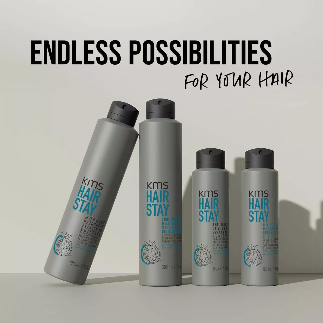 KMS, HairStay Firm Finishing Spray 75 ml - Finishing spray - JK-Shop