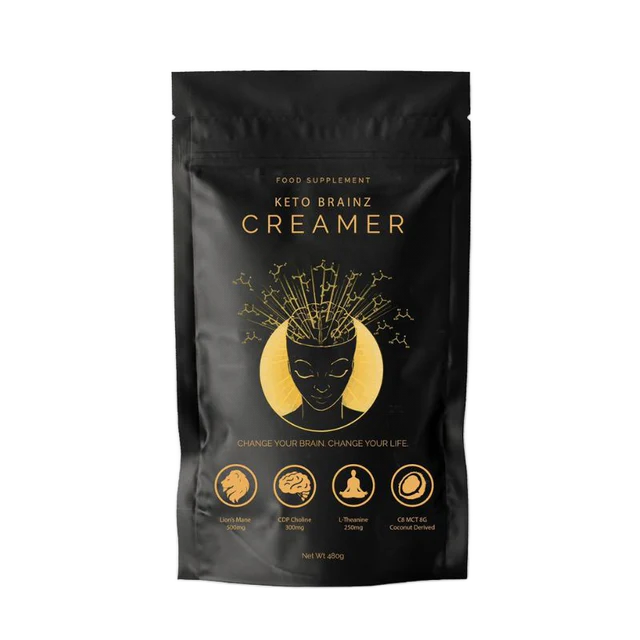 Keto Brainz Nootropic Creamer med C8 MCT olje - 495g - Fokus & Nootropics - JK-Shop
