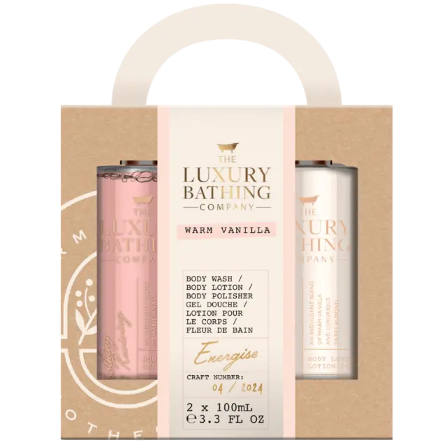 LBC Energise Kit Warm Vanilla - Såpe - og lotionsett - JK-Shop