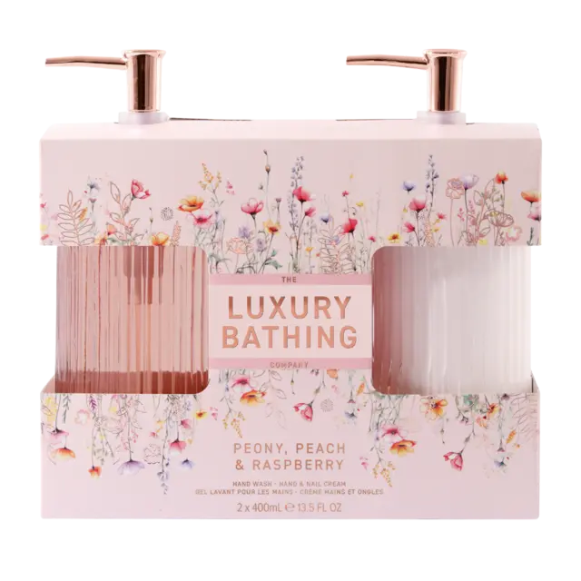 LBC Heavenly Hands Peony, Peach & Raspberry - Såpe - og lotionsett - JK-Shop