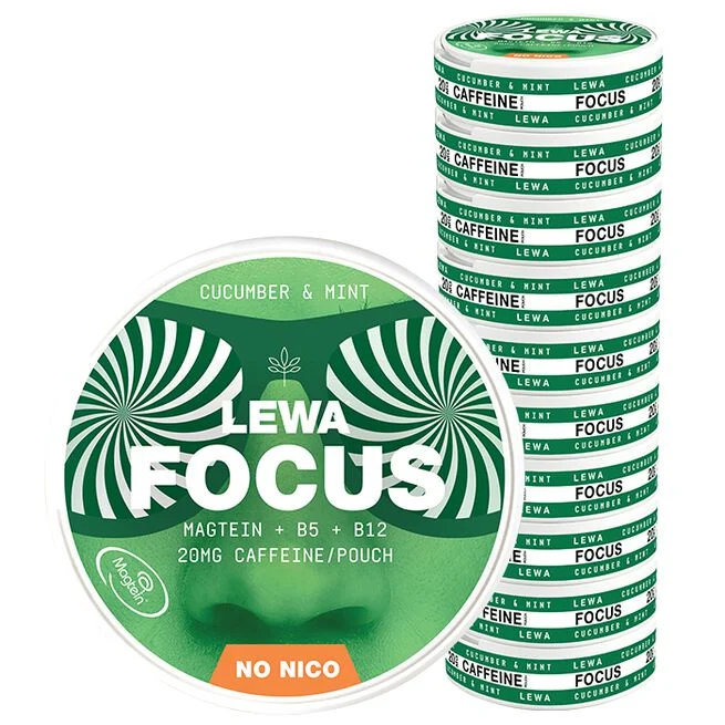 LEWA Focus Cucumber & Mint 20 poser - Fokus & Nootropics - JK-Shop