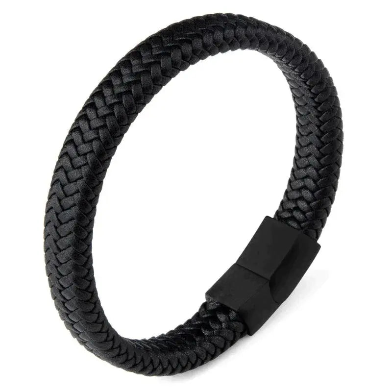 Lærarmbånd med Magnetisk lås i rustfritt stål-Armbånd-JKSHOP
