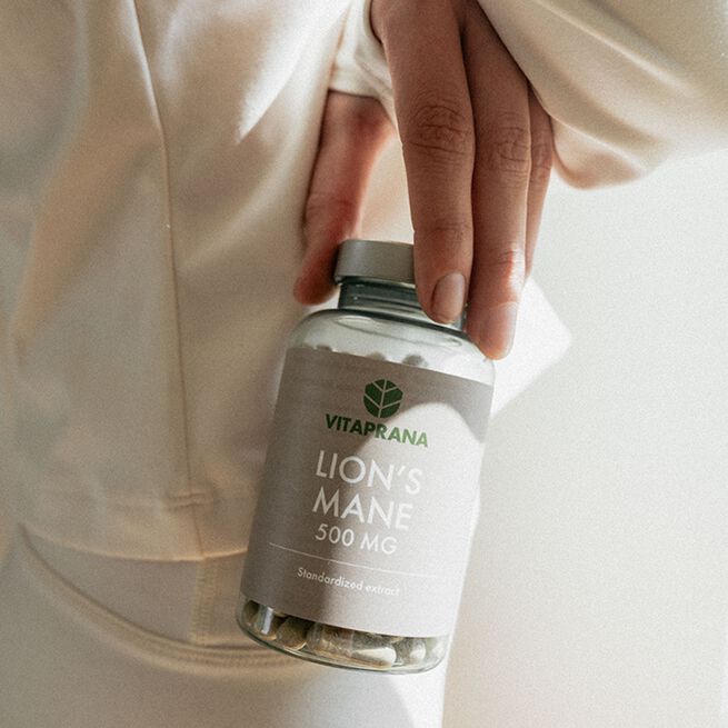 Lions Mane 500 mg 100 kapsler - Mikronæringsstoffer - JK-Shop