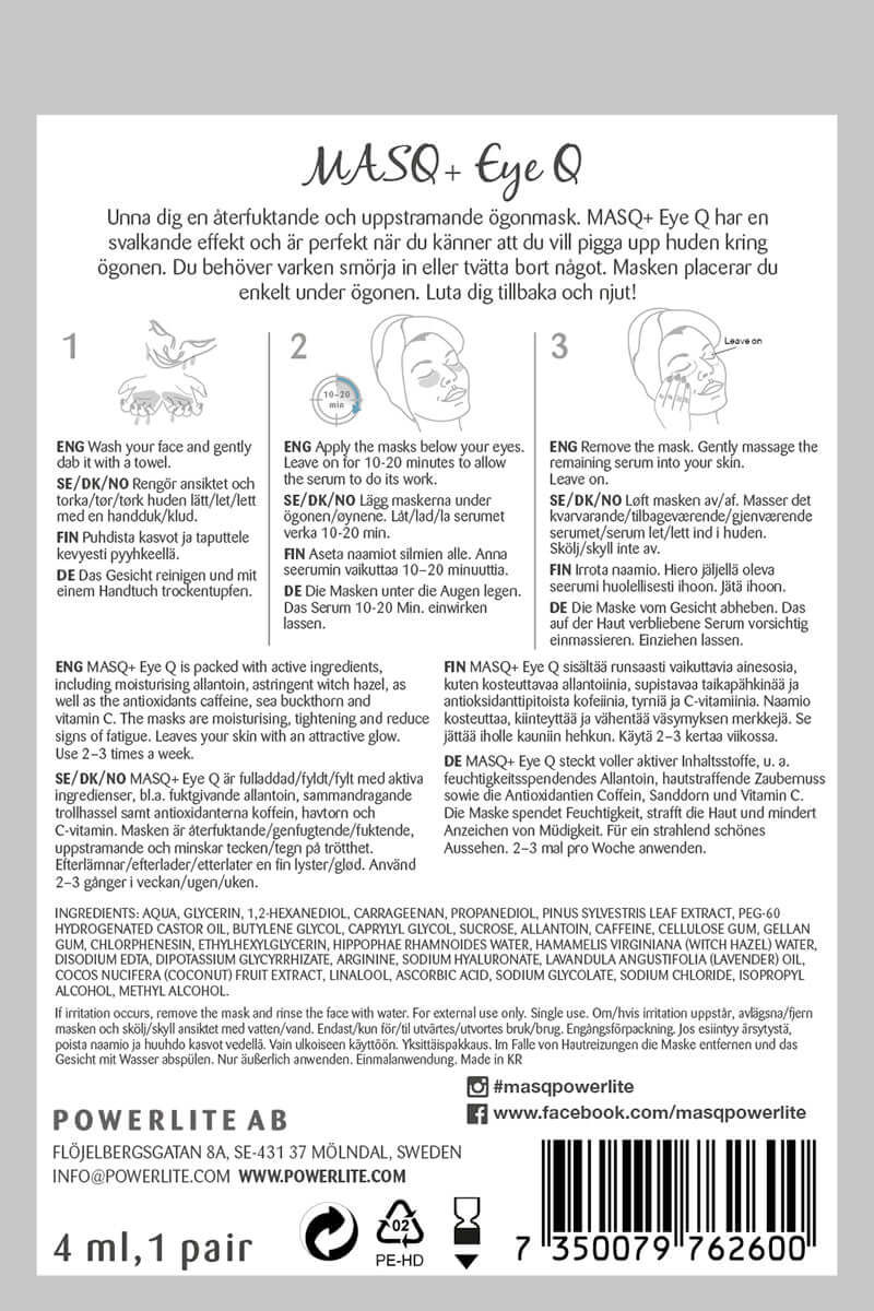 MASQ+ Eye Q-Ansiktsmaske-JKSHOP