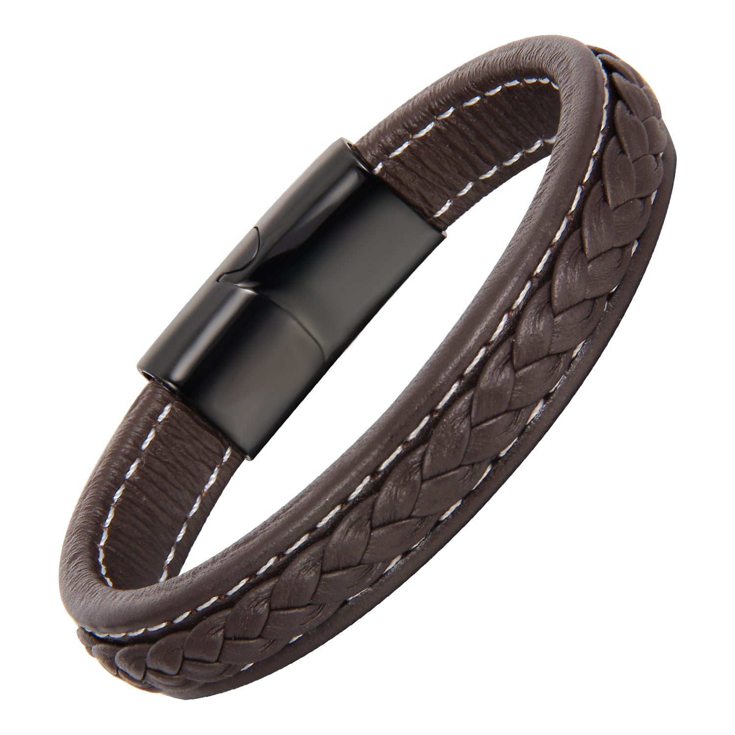 Magnetico Noir - Justerbart Lærarmbånd - Armbånd - JK-Shop