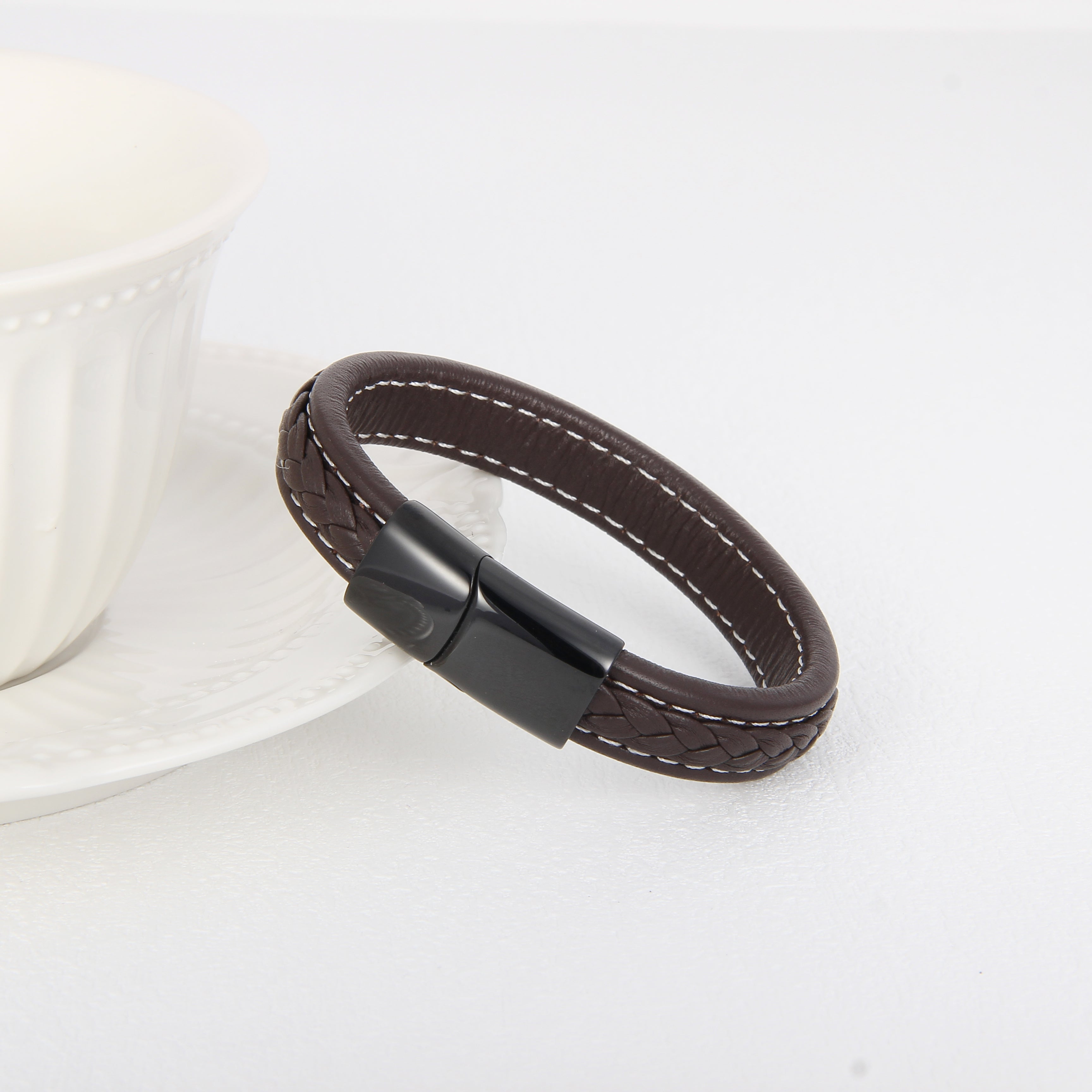 Magnetico Noir - Justerbart Lærarmbånd - Armbånd - JK-Shop