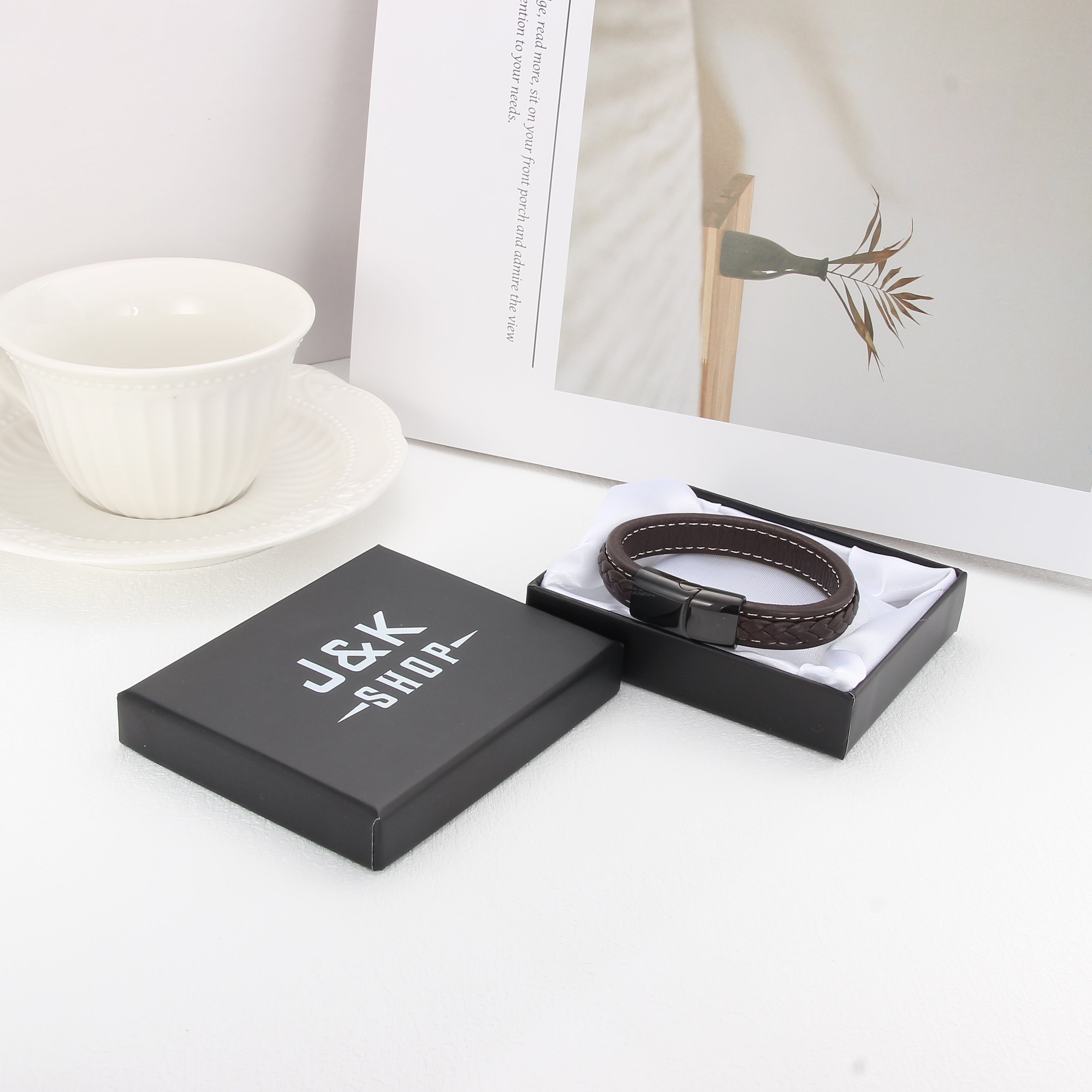 Magnetico Noir - Justerbart Lærarmbånd - Armbånd - JK-Shop