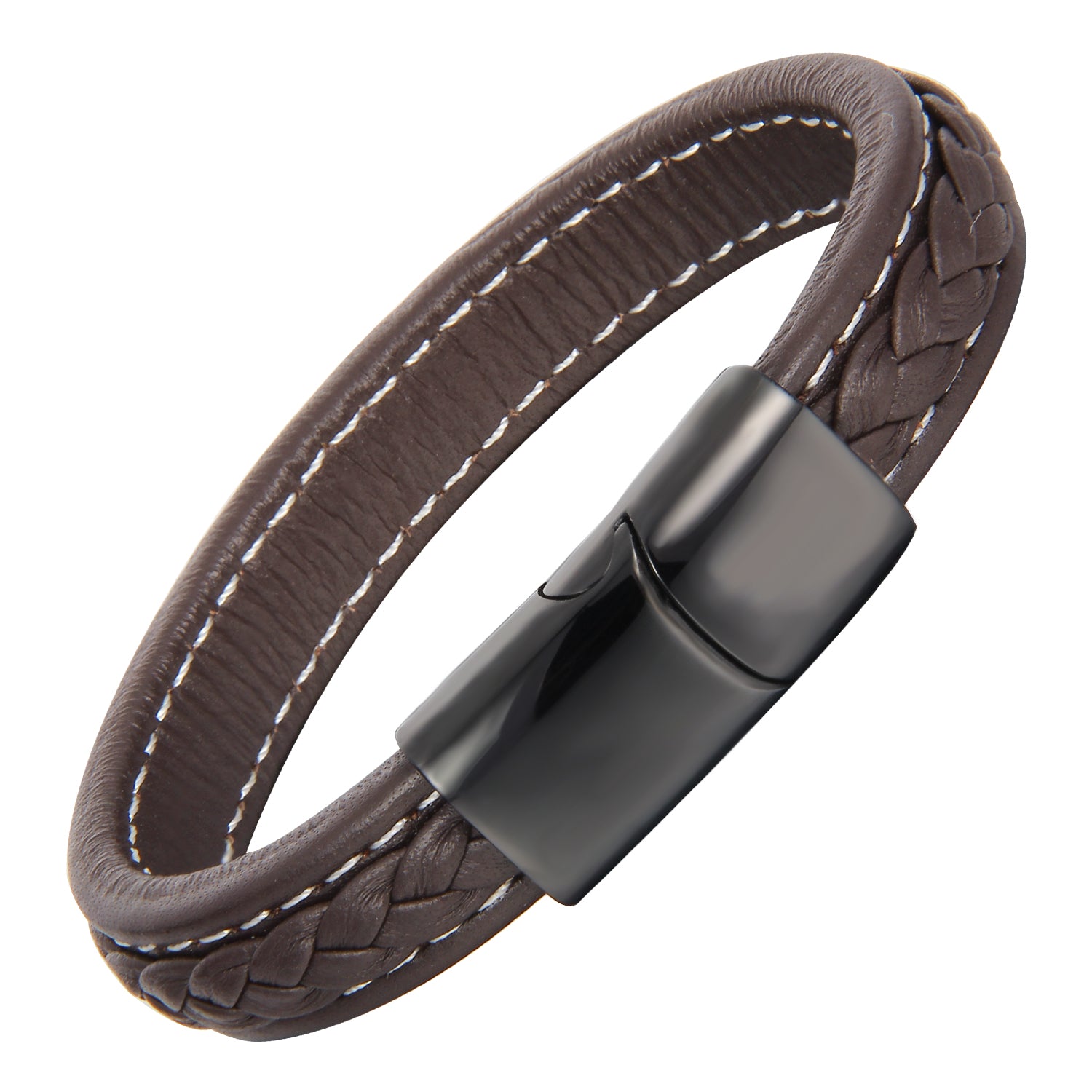 Magnetico Noir - Justerbart Lærarmbånd - Armbånd - JK-Shop