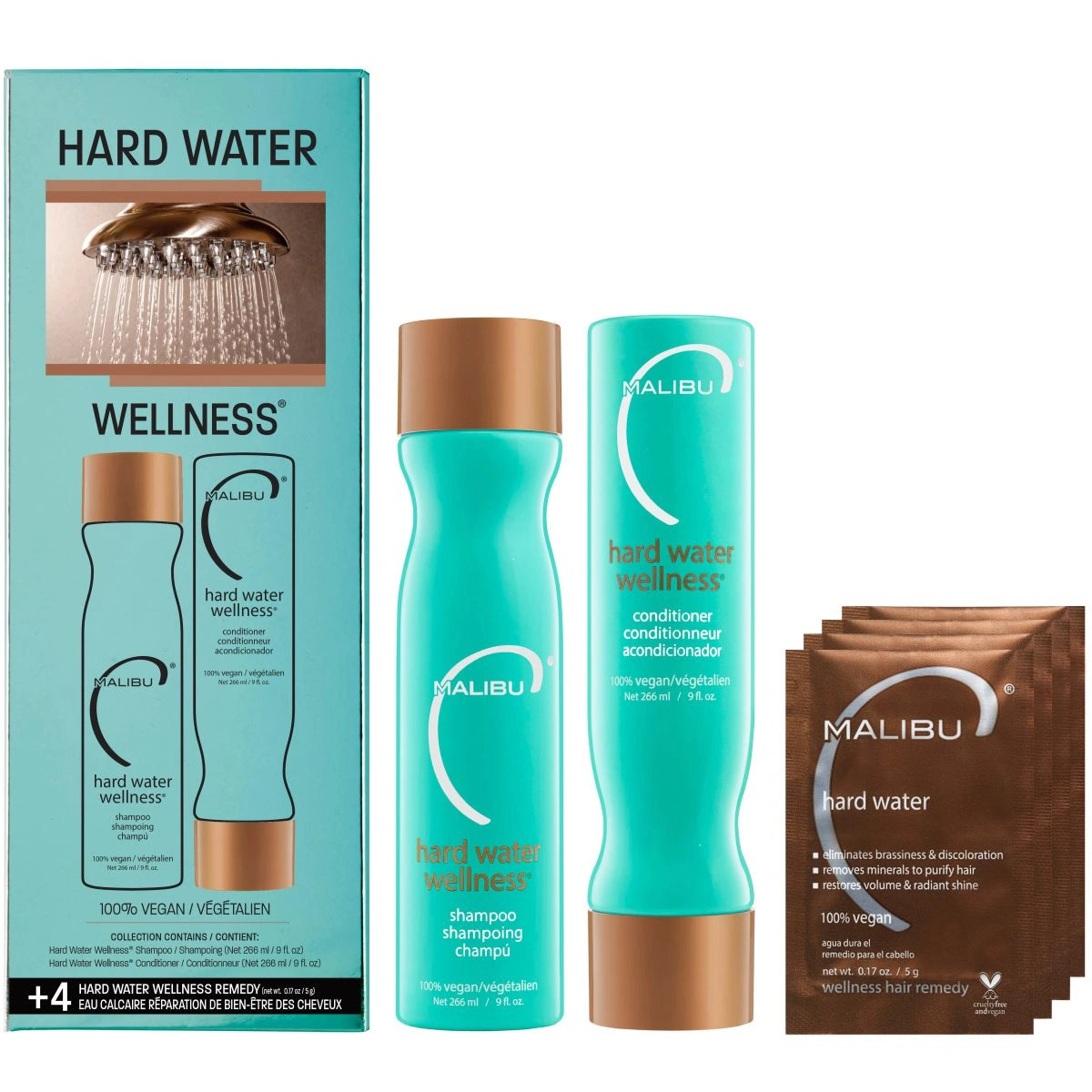 Malibu C, Hard Water Collection Kit - Hårpleiesett - JK-Shop