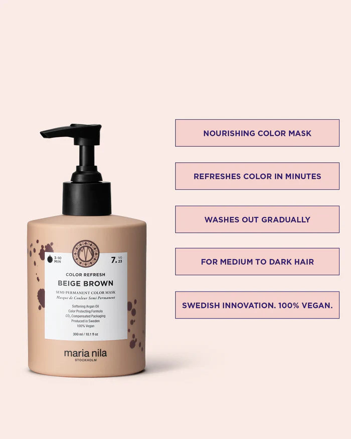 Maria Nila Color Refresh Beige Brown 100 ml - Hårkur - JK-Shop
