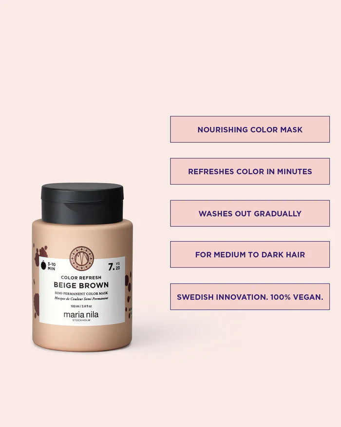 Maria Nila Color Refresh Beige Brown 100 ml - Hårkur - JK-Shop - bilde 3