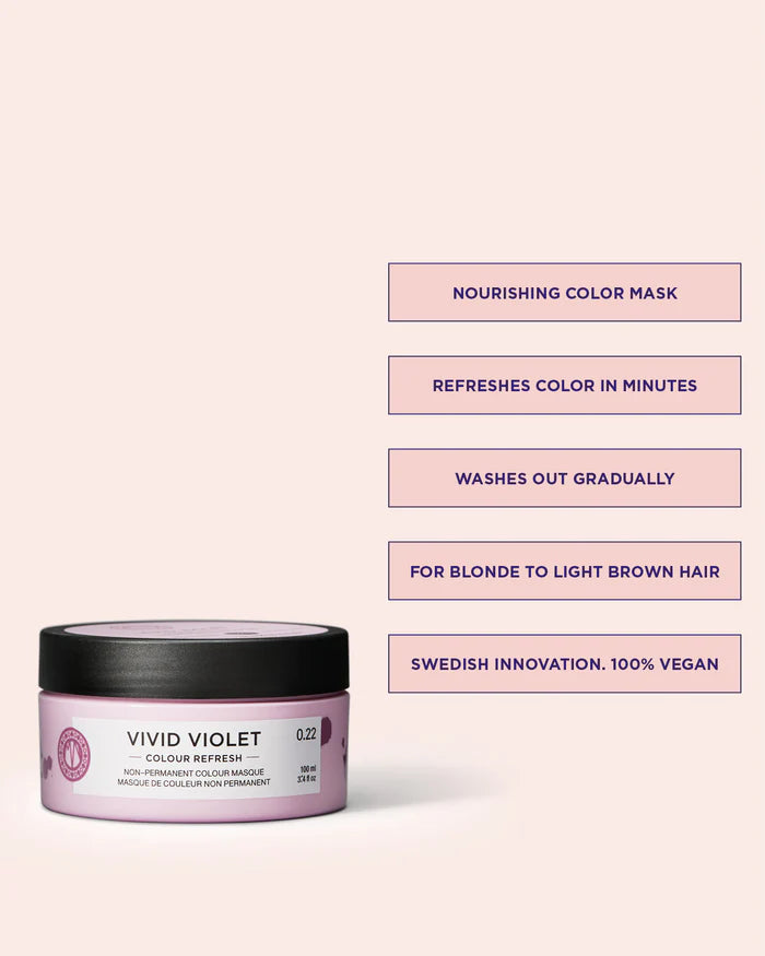Maria Nila Colour Refresh Vivid Violet 0.22 100ml - Hårkur - JK-Shop - bilde 6