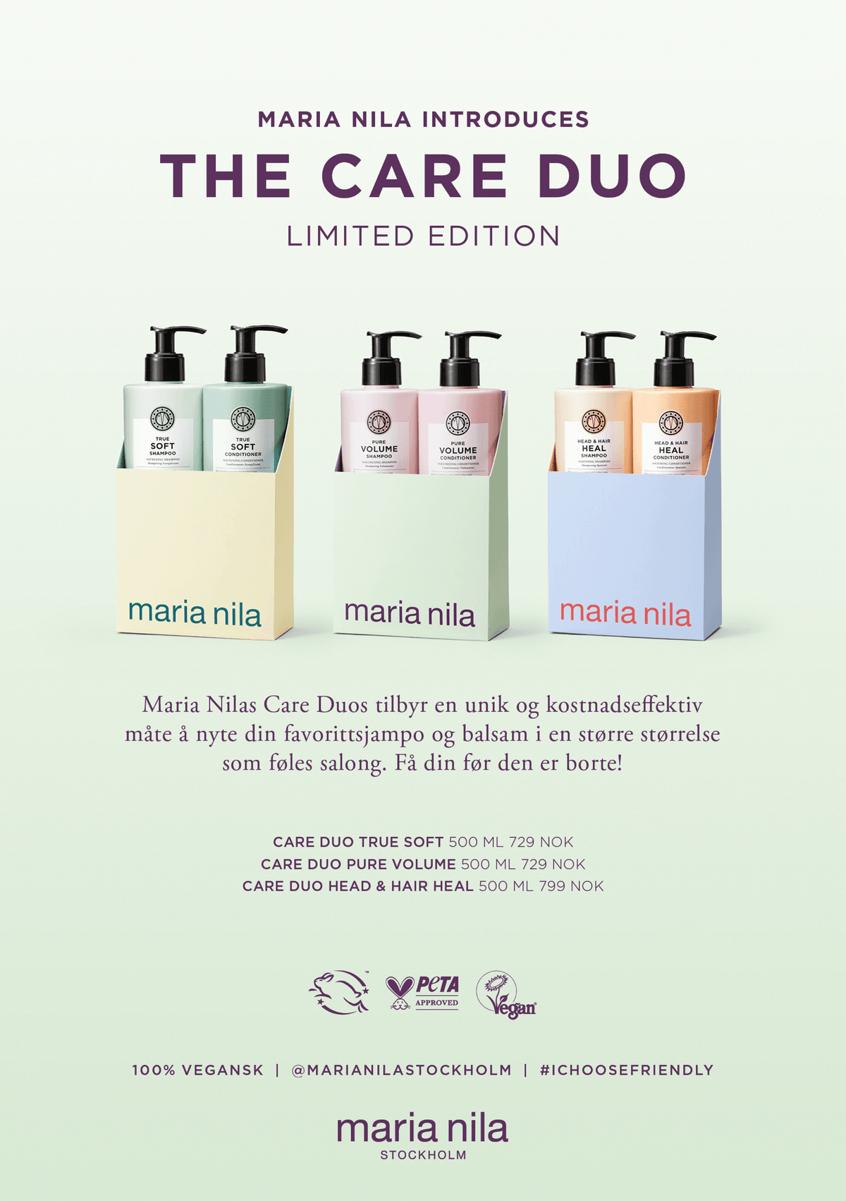 Maria Nila Pure Volume Care Duo - Hårpleiesett - JK-Shop - bilde 2