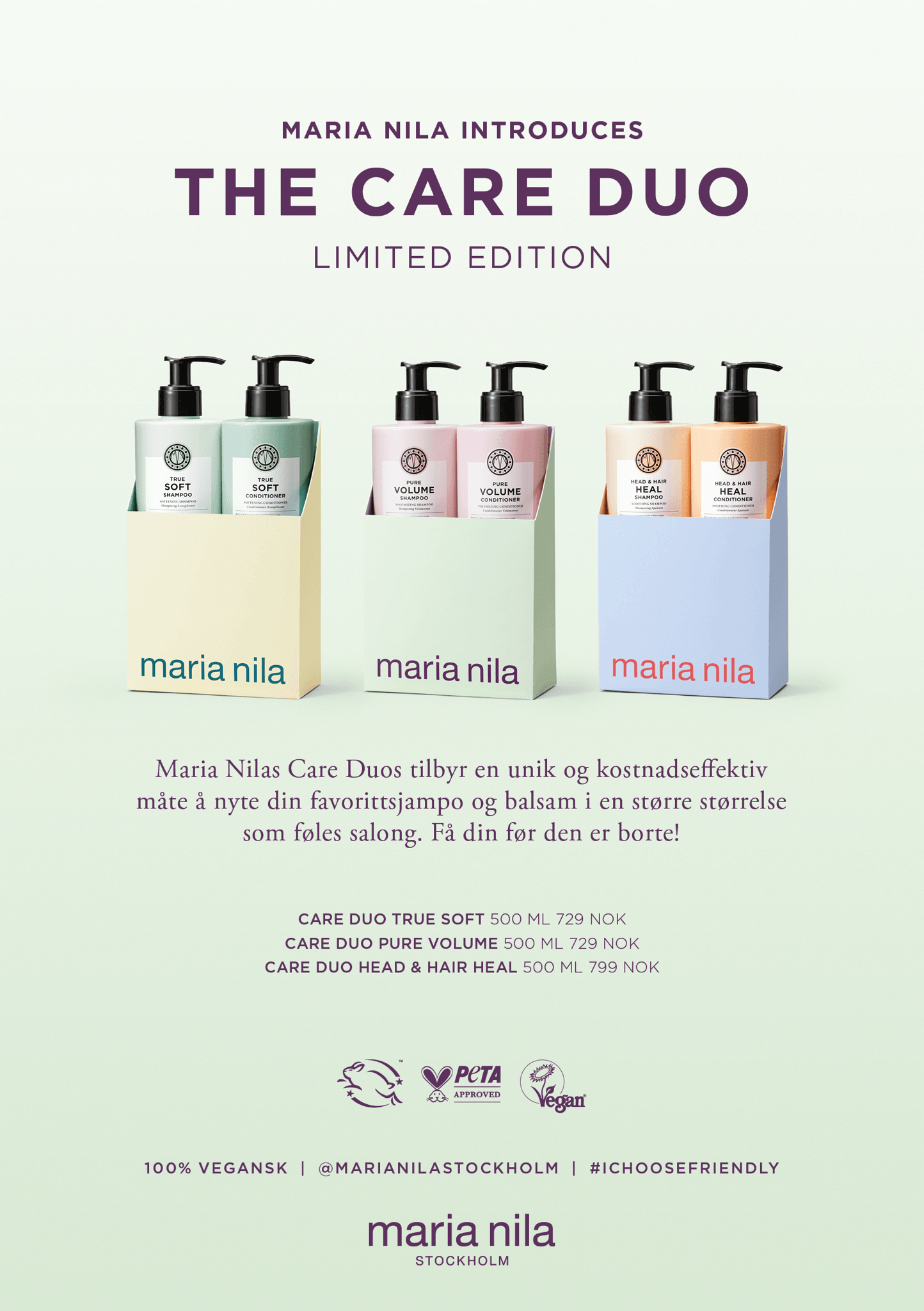 Maria Nila The Care Duo- Head & Heal - Hårpleiesett - JK-Shop