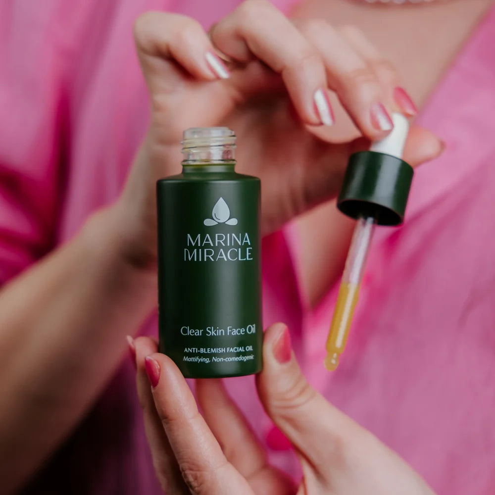 Marina Miracle, Clear Skin Face Oil 30ml (Før Ansiktsolje - Geranium) - Ansiktsolje - JK-Shop - bilde 3