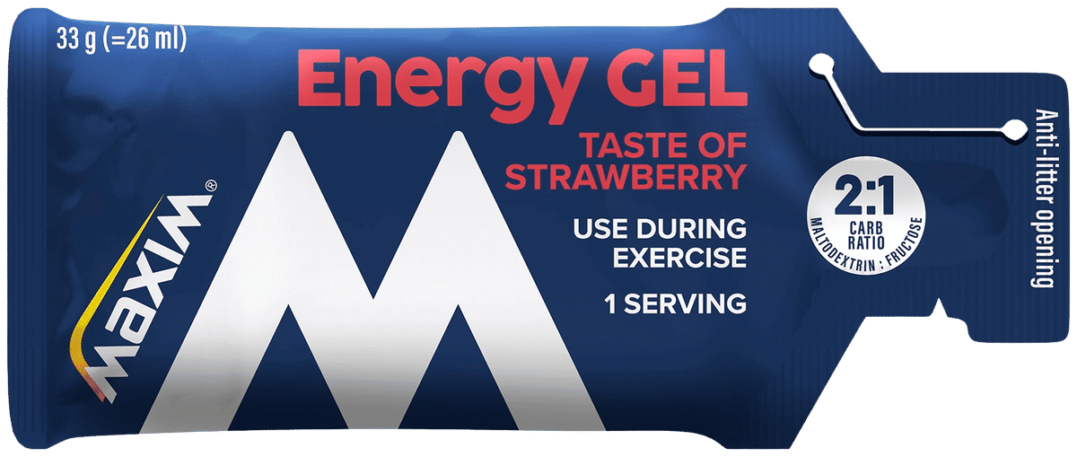 Maxim Energy Gel Strawberry - Raske Karbohydrater - JK-Shop