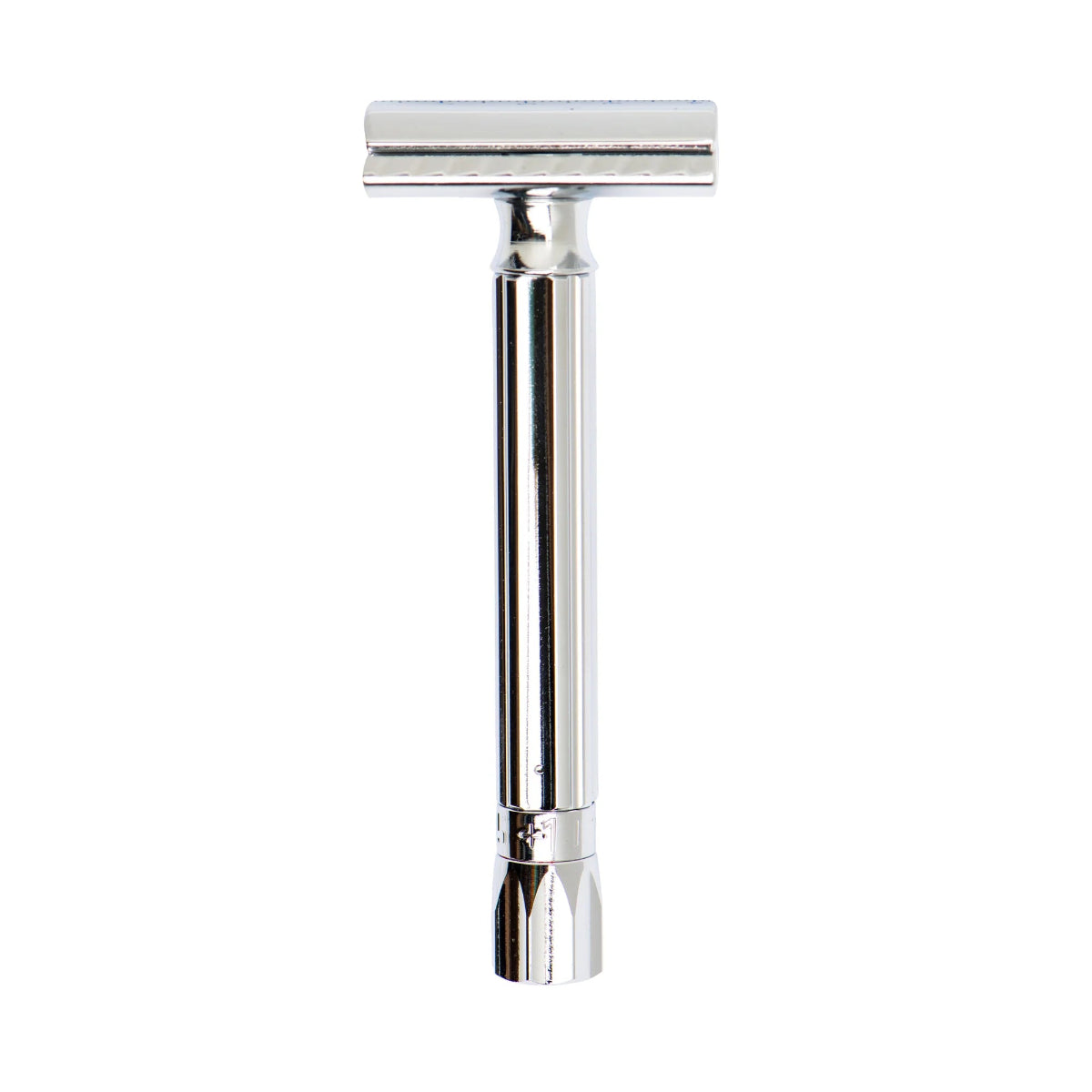 Merkur 510C Progress Lang Håndtak Blank Krom Kromknott - Barberhøvel - JK-Shop