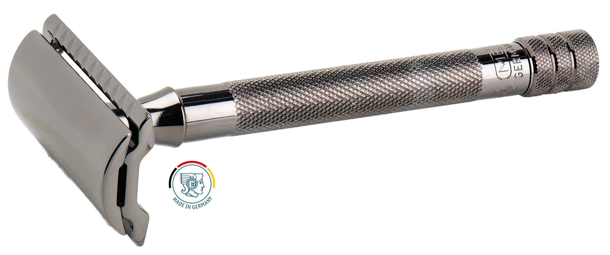 Merkur De Razor 23C Metallic Grey - Barberhøvel - JK-Shop