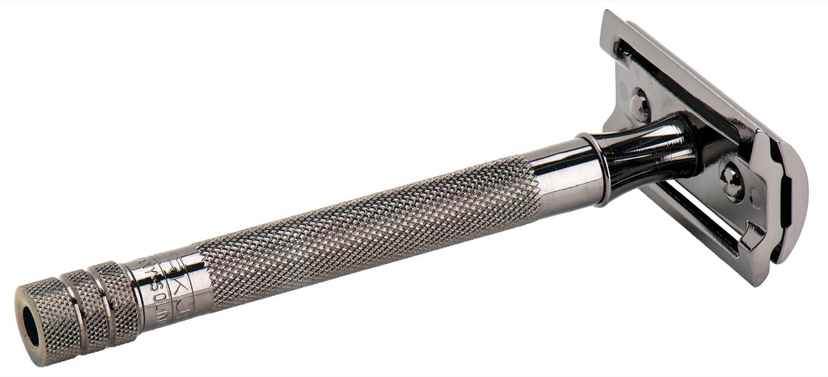 Merkur De Razor 23C Metallic Grey - Barberhøvel - JK-Shop