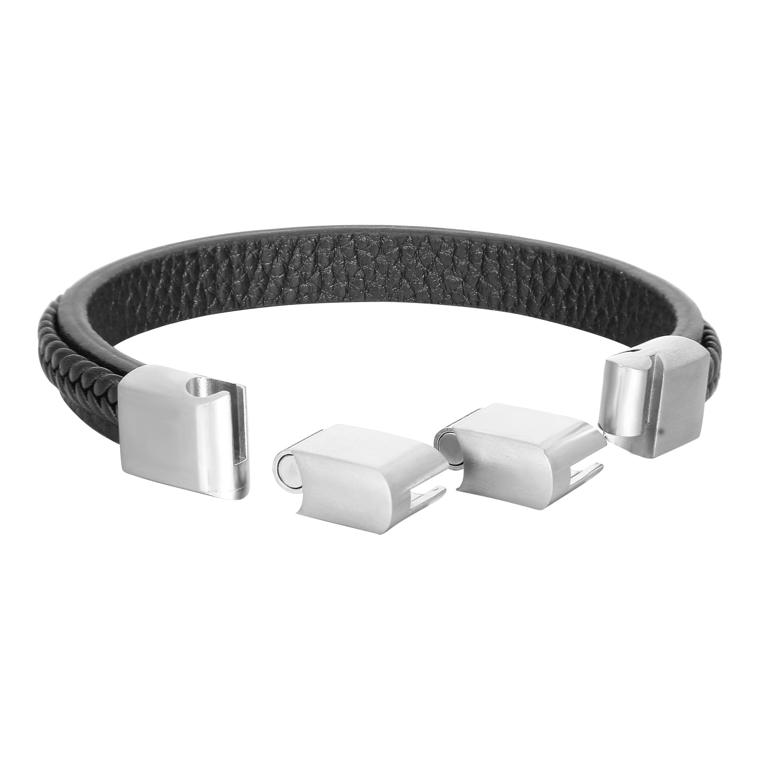 Midnight Magnetico - Justerbart Lærarmbånd - Armbånd - JK-Shop