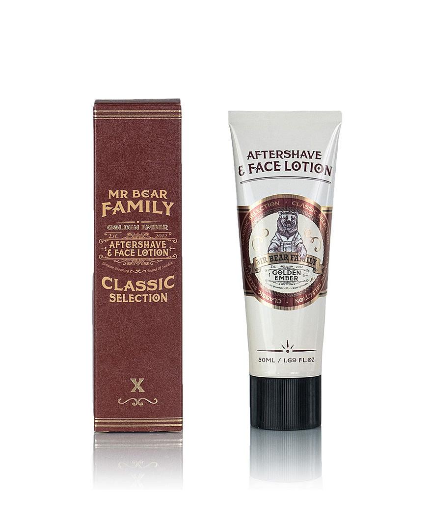 Mr Bear Family Golden Ember Aftershave & Face Lotion-Etterbarberingskrem-JKSHOP