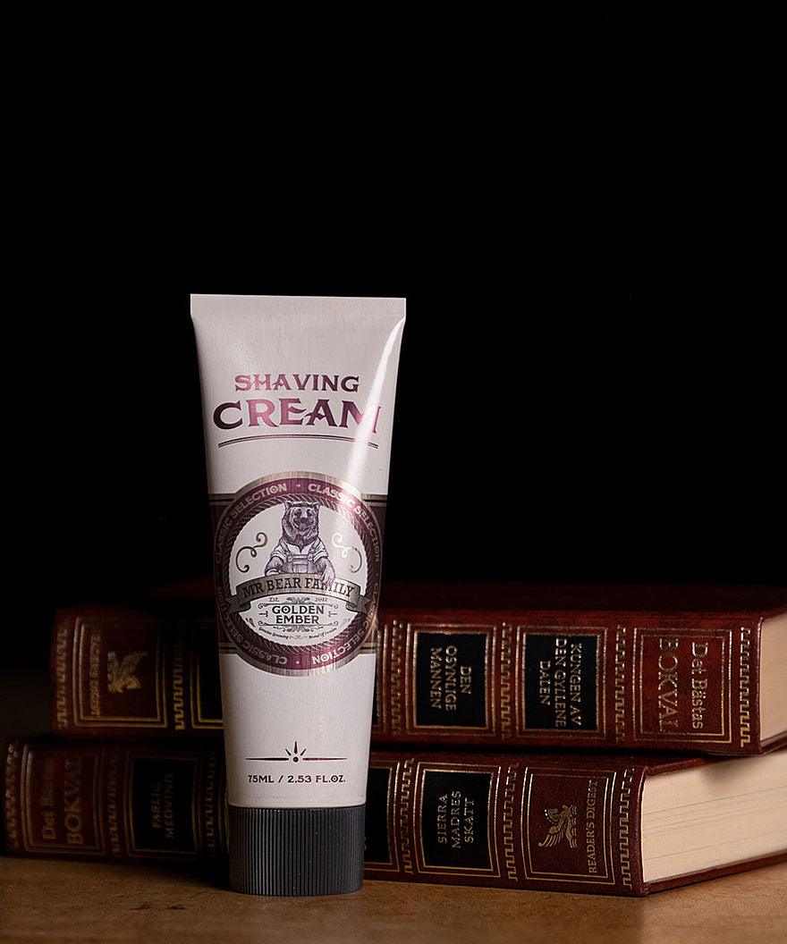 Mr Bear Family Golden Ember Shaving Cream-Barberkrem-JKSHOP