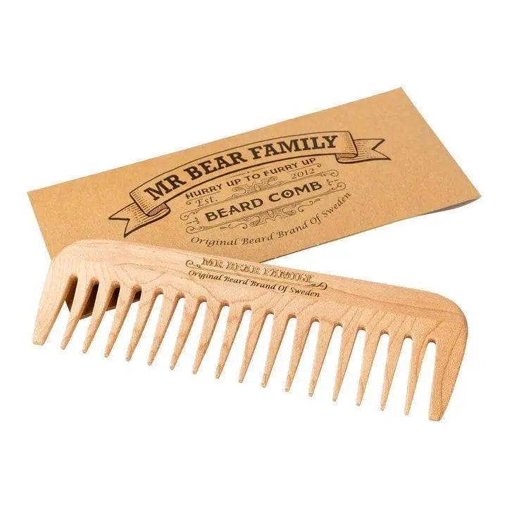 Mr Bear Family skjeggkam av lønnetre-Skjeggkam-JKSHOP