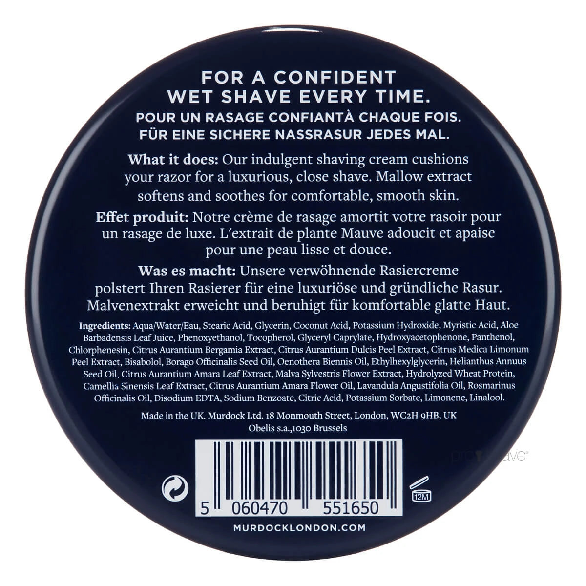 Murdock London Barbercreme, 200 ml. - Barberkrem - JK-Shop