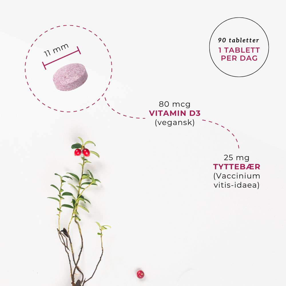 NATURLIG D3 & TYTTEBÆR - Vitaminer og kosttilskudd - JK-Shop