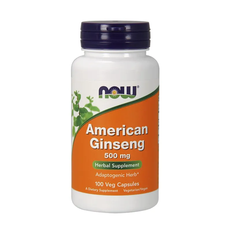 NOW AMERICAN GINSENG 500 MG 100 VCAPS - Annet kosttilskudd - JK-Shop