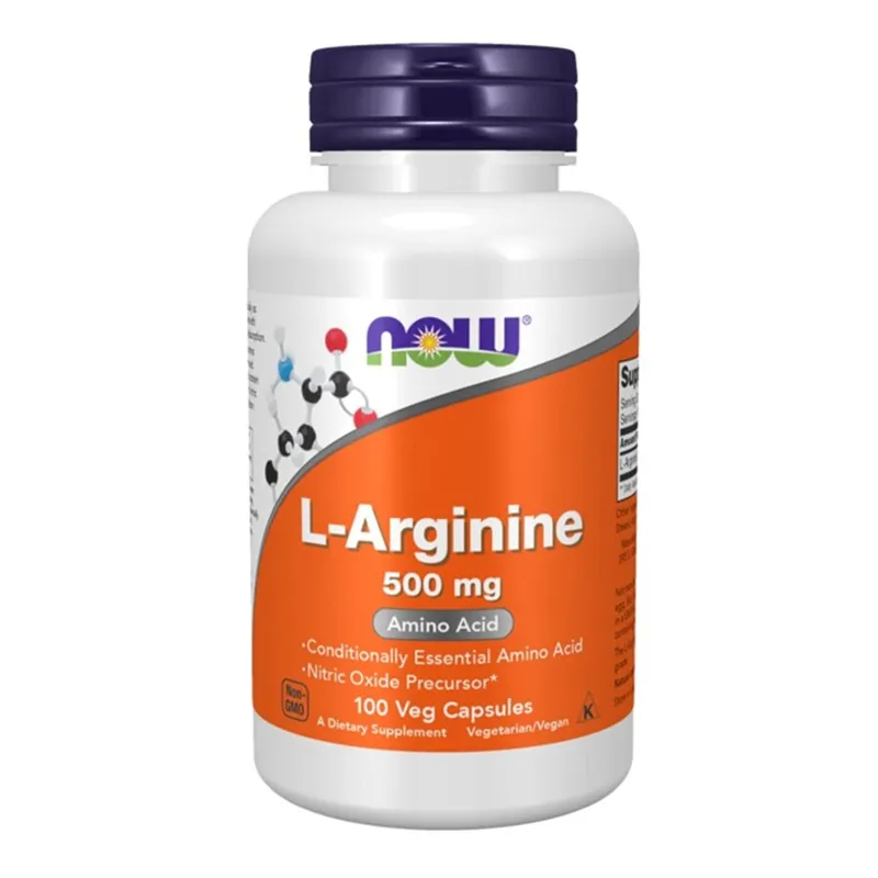 NOW ARGININE 500 MG 100 VCAPS - Aminosyrer - JK-Shop