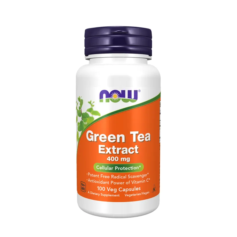 NOW GREEN TEA EXTRACT 400 MG 100 VCAPS - Vitaminer & kosttilskudd - JK-Shop