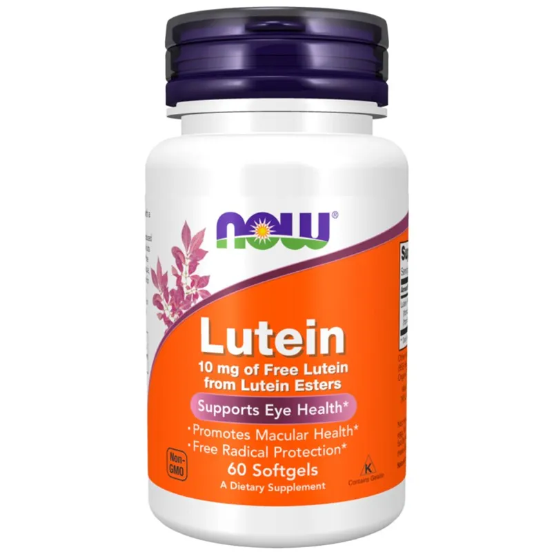NOW LUTEIN 10 MG 60 SGELS - Vitaminer & kosttilskudd - JK-Shop
