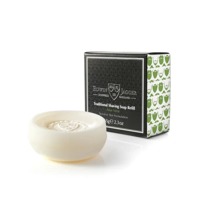 Natural Traditional shaving soap, Aloe Vera, 65g - Barbersåpe - JK-Shop