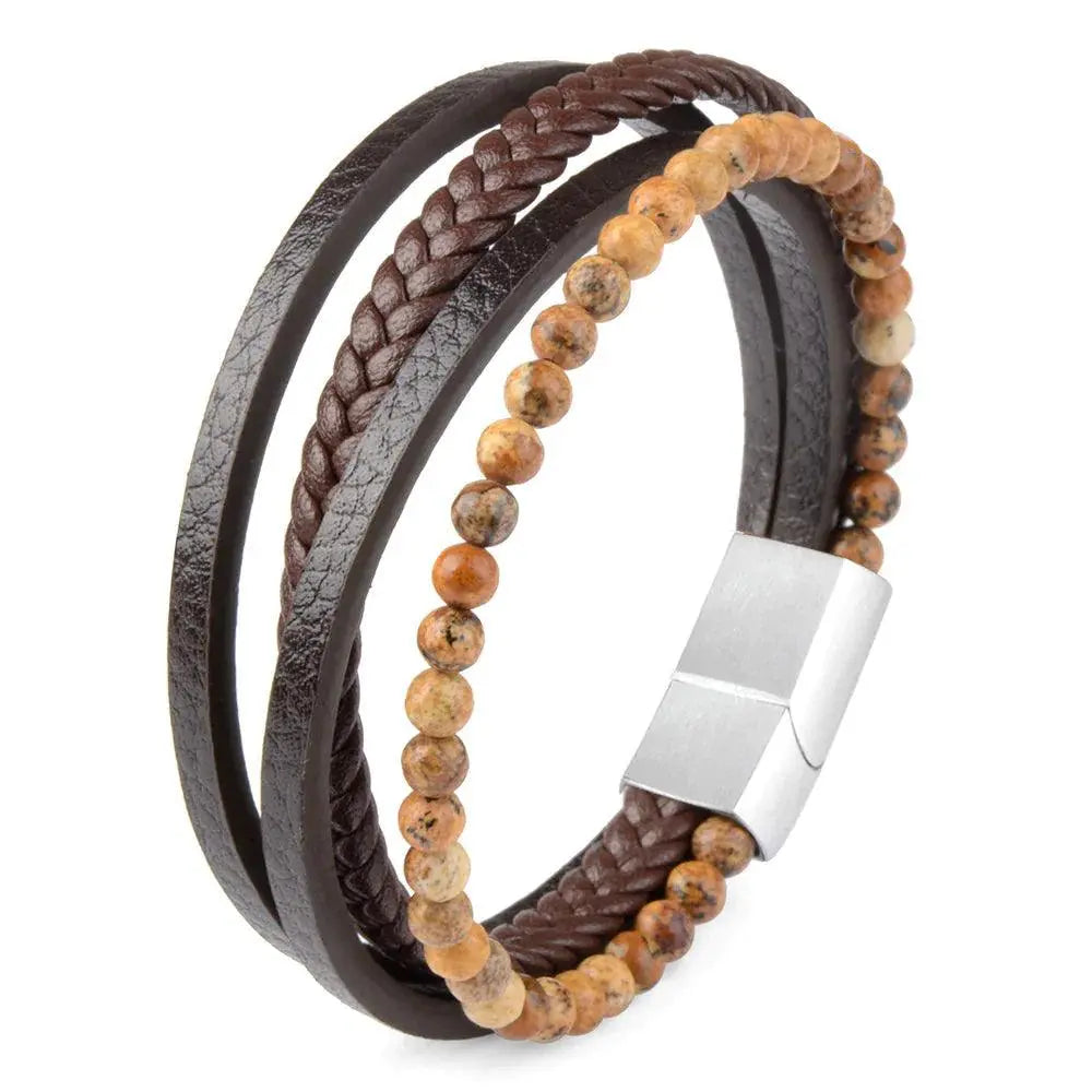 Naturstein perler armbånd-Armbånd-JKSHOP