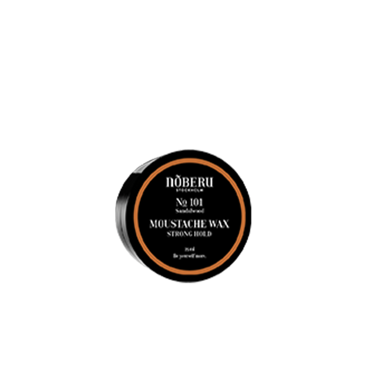 Noberu Moustache Wax Strong Hold Sandalwood 25 ml - Skjeggstyling - JK-Shop