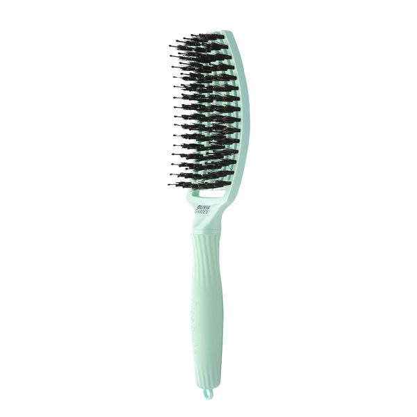 OLIVIA GARDEN Finger Brush Artic Lights- Artic Teal (mangler strekkode) - Hårbørste - JK-Shop