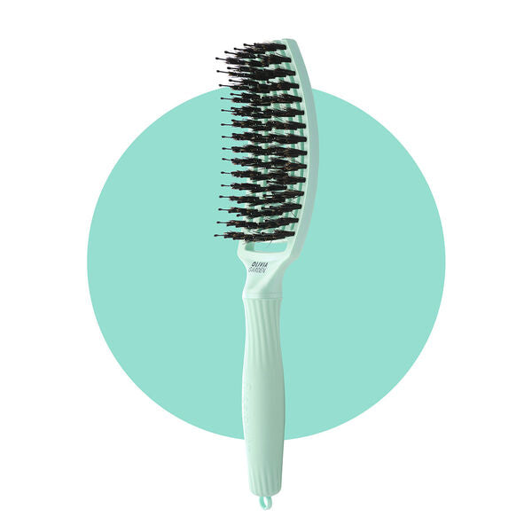 OLIVIA GARDEN Finger Brush Artic Lights- Artic Teal (mangler strekkode) - Hårbørste - JK-Shop
