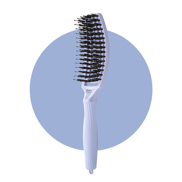 OLIVIA GARDEN Finger Brush Artic Lights- Polar Blue (mangler strekkode) - Hårbørste - JK-Shop
