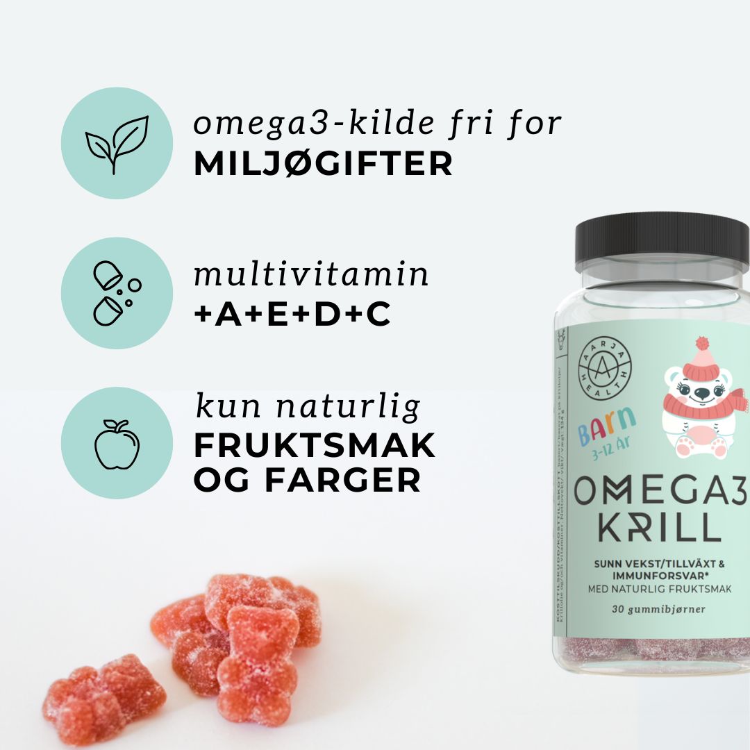 OMEGA3 KRILL FOR BARN - Vitaminer og kosttilskudd - JK-Shop