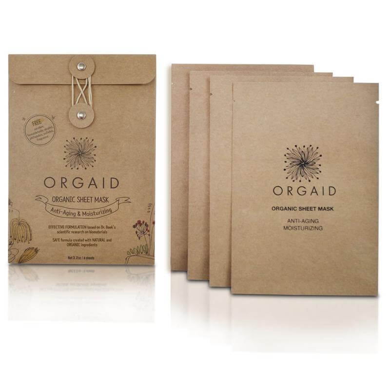 ORGAID Anti Aging & Moisturizing Organic- Sheet Mask (Box)-Ansiktsmaske-JKSHOP