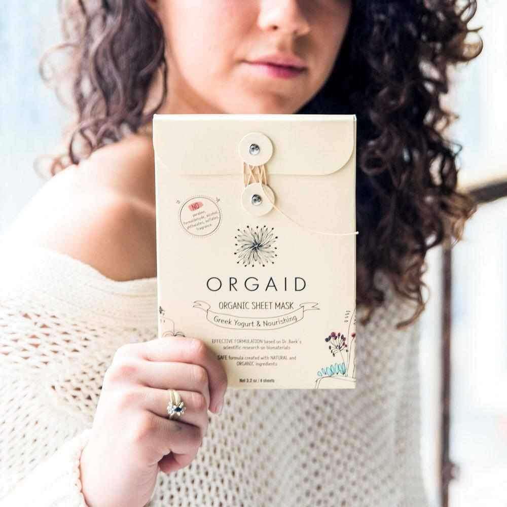 ORGAID Firming & Nourishing Organic Sheet Mask- Box (4 stk)-Ansiktsmaske-JKSHOP