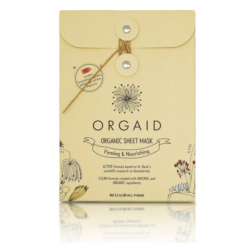ORGAID Firming & Nourishing Organic Sheet Mask- Box (4 stk)-Ansiktsmaske-JKSHOP